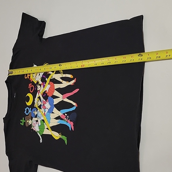 Y2K Sailor Moon Group Symbols Naoko Takeuchi T-Shirt Black Size Small Anime - Picture 5 of 11